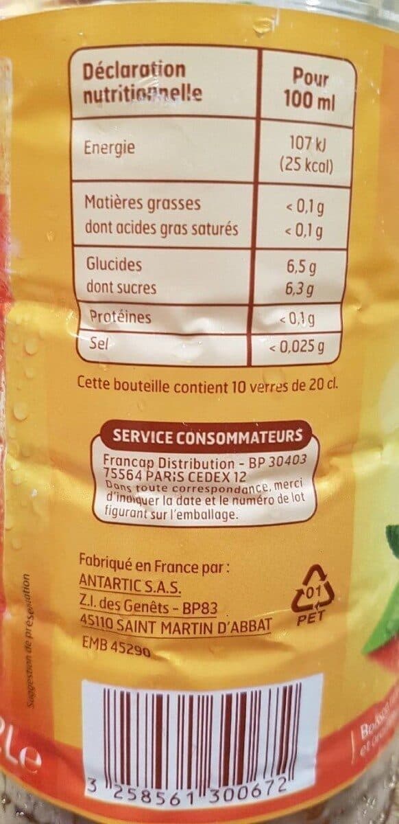 Belle france Boisson The Peche 2L. Bf, packshot