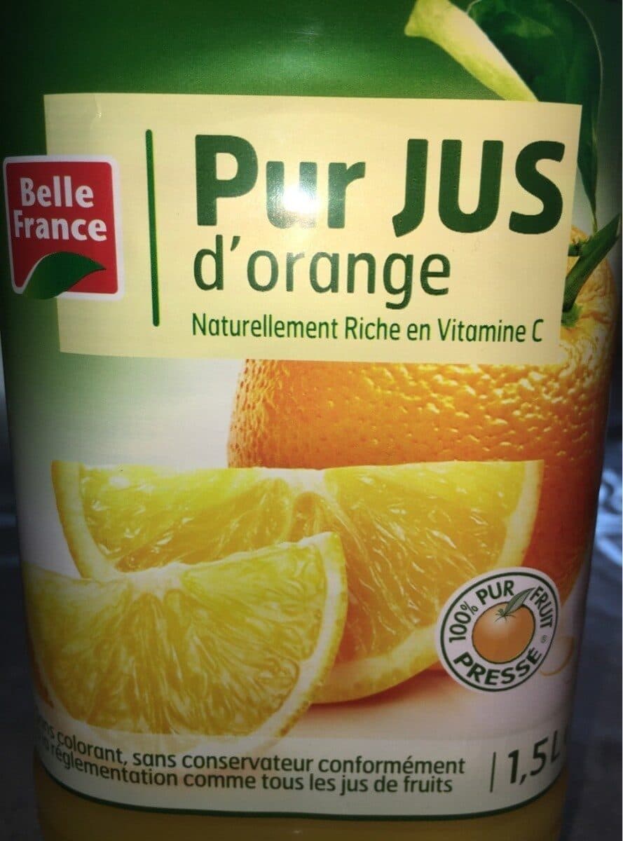 Belle France Pur Jus d'orange packshot