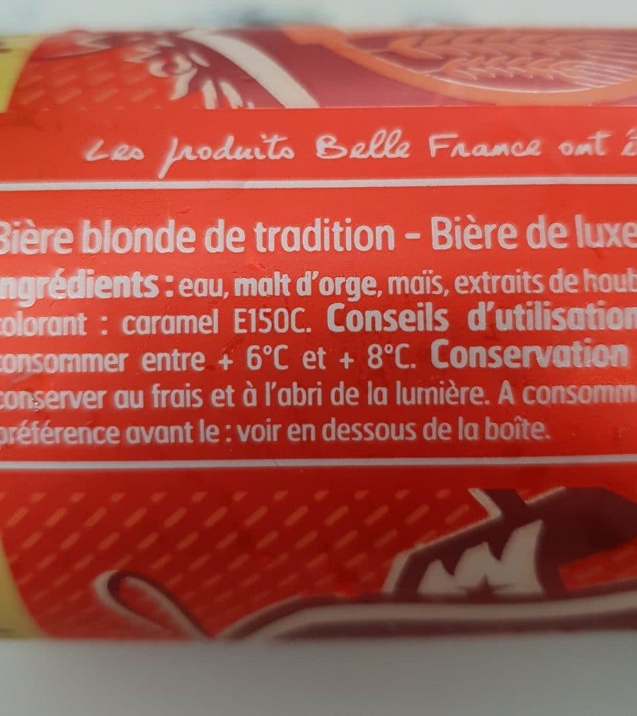 Open Food Facts Boite 50CL Biere Blonde Luxe 4ø5 Belle France packshot