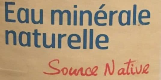 Belle France Eau Mineral.Nativ. packshot