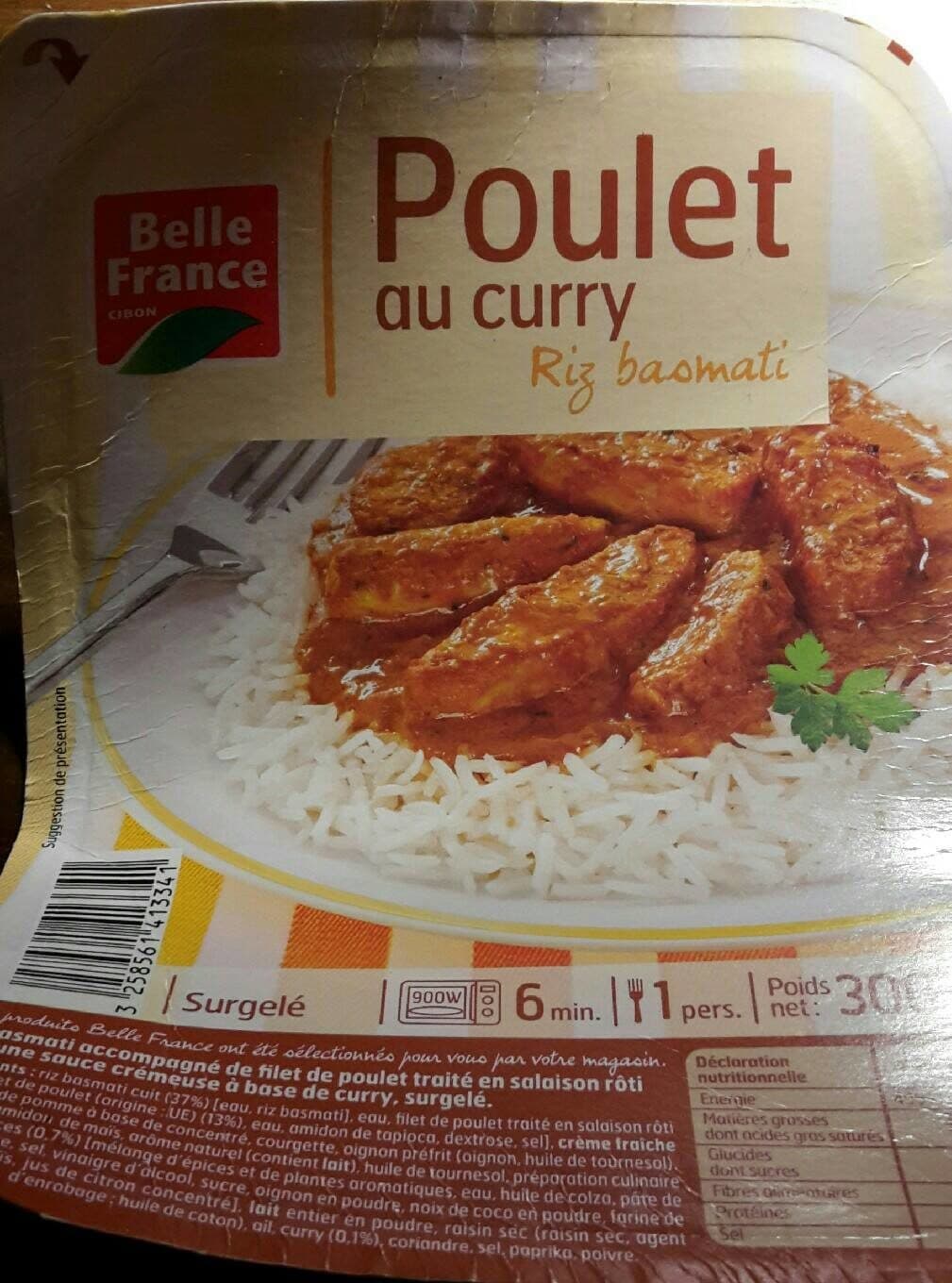 Belle France Poulet au curry Riz basmati packshot