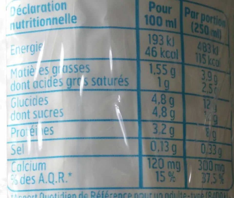 Belle France Lait demi-écrémé bio packshot
