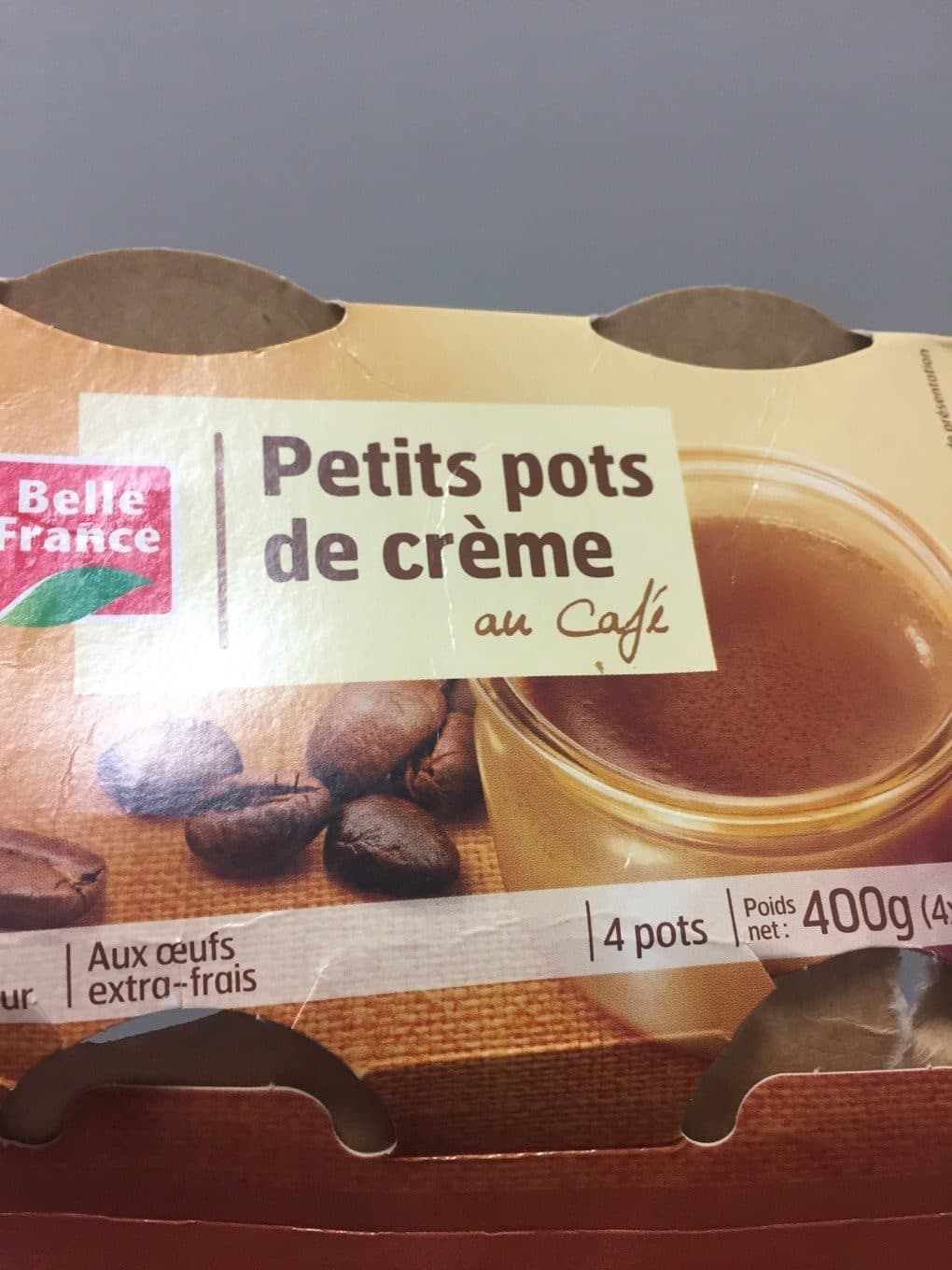Belle France Petit Pot Creme Cafex4 Bf, packshot