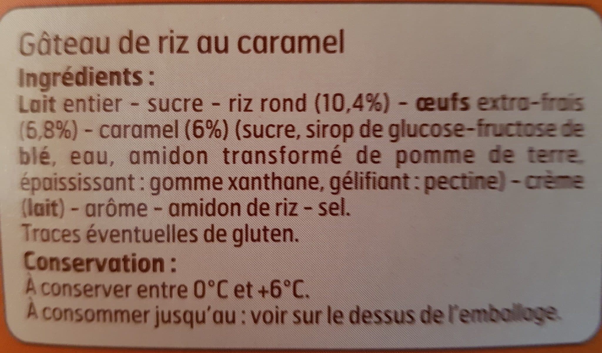 Belle France Gâteau de riz au Caramel packshot