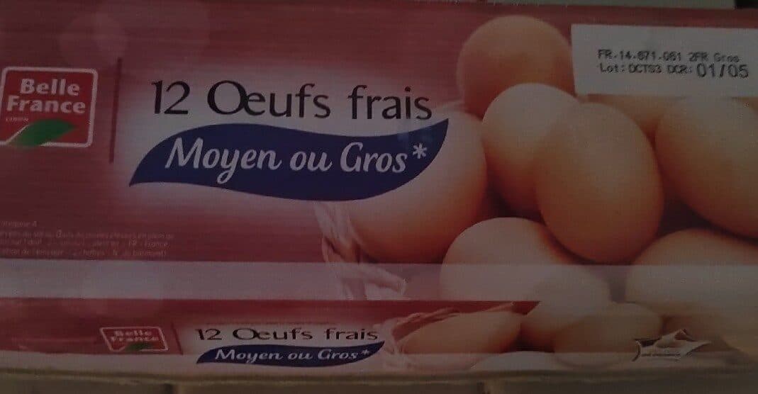 Belle France Oeufs frais packshot