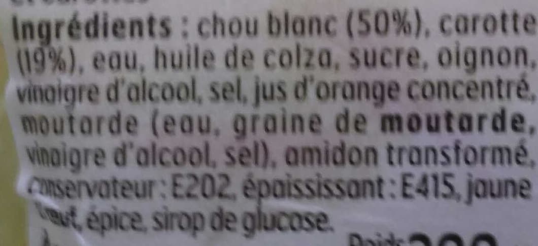 Belle France Coleslaw (Choux blancs et carottes) packshot
