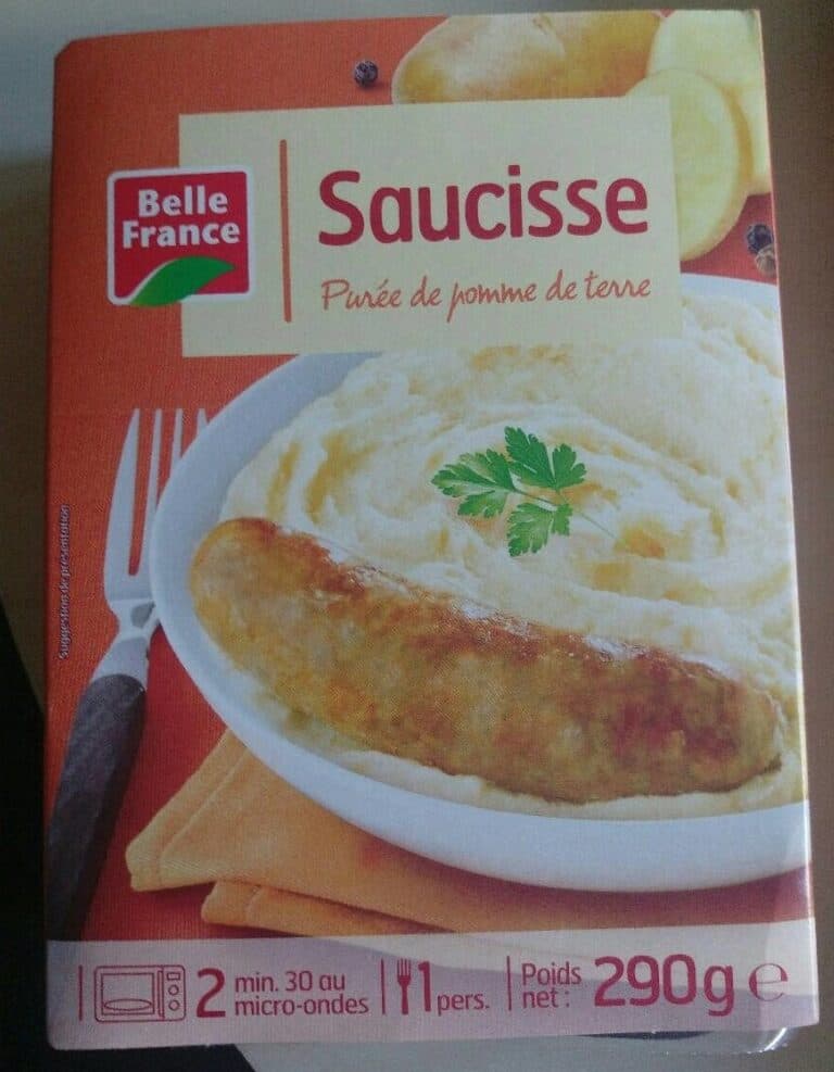 Belle France Saucisse Purée de pomme de terre packshot