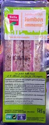 Belle France Sandwich Club Jambon Emmental packshot