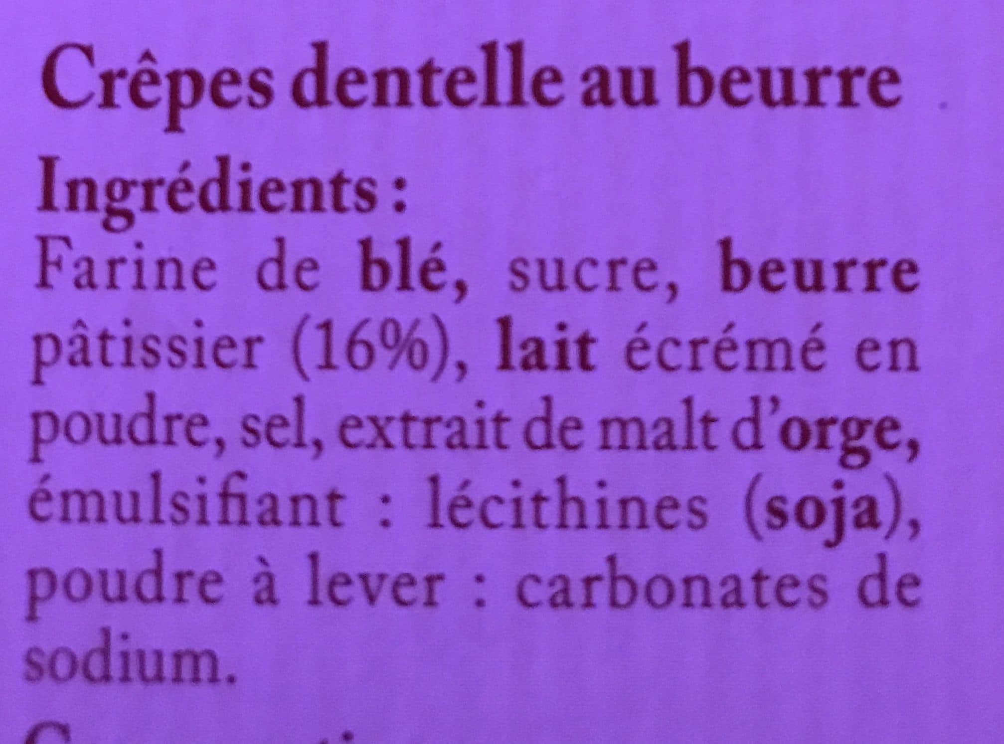 Belle France Crêpes dentelle packshot