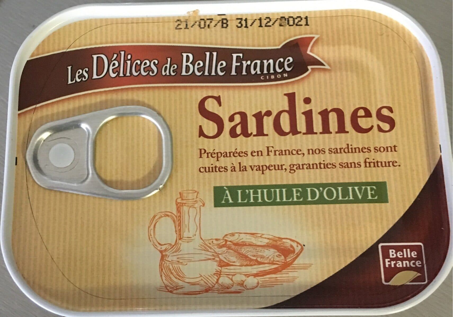 Belle France Sardines a l'huile d'olive packshot