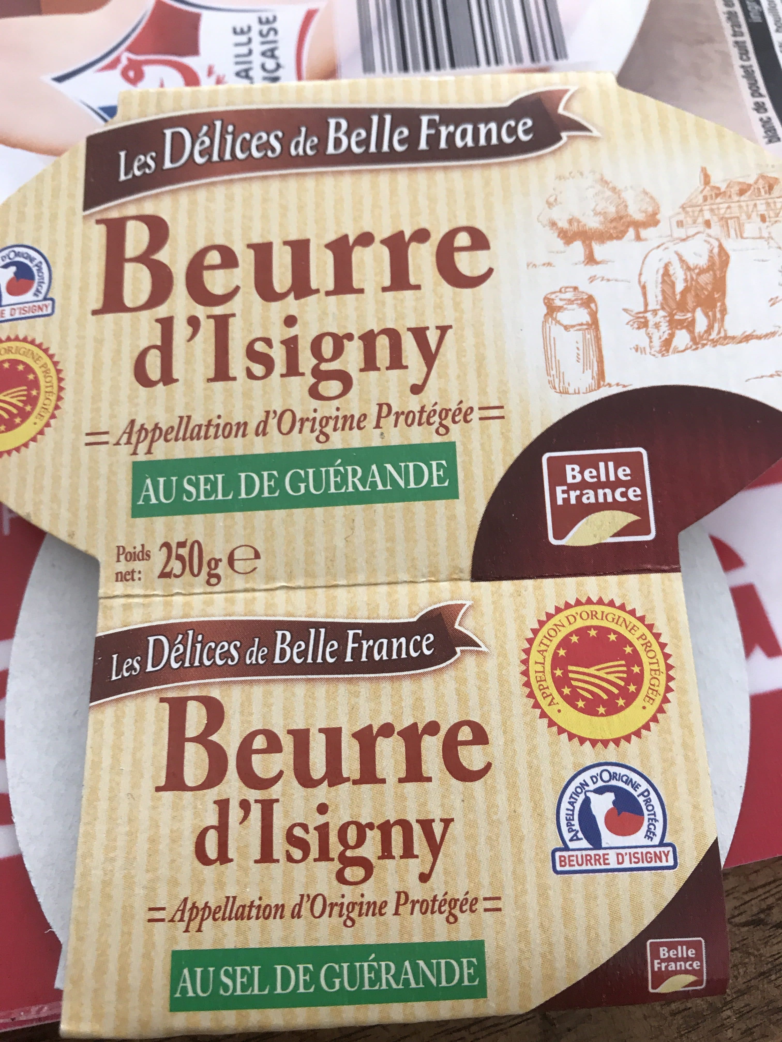 Belle France Beurre d'Isigny au sel de Guérande packshot