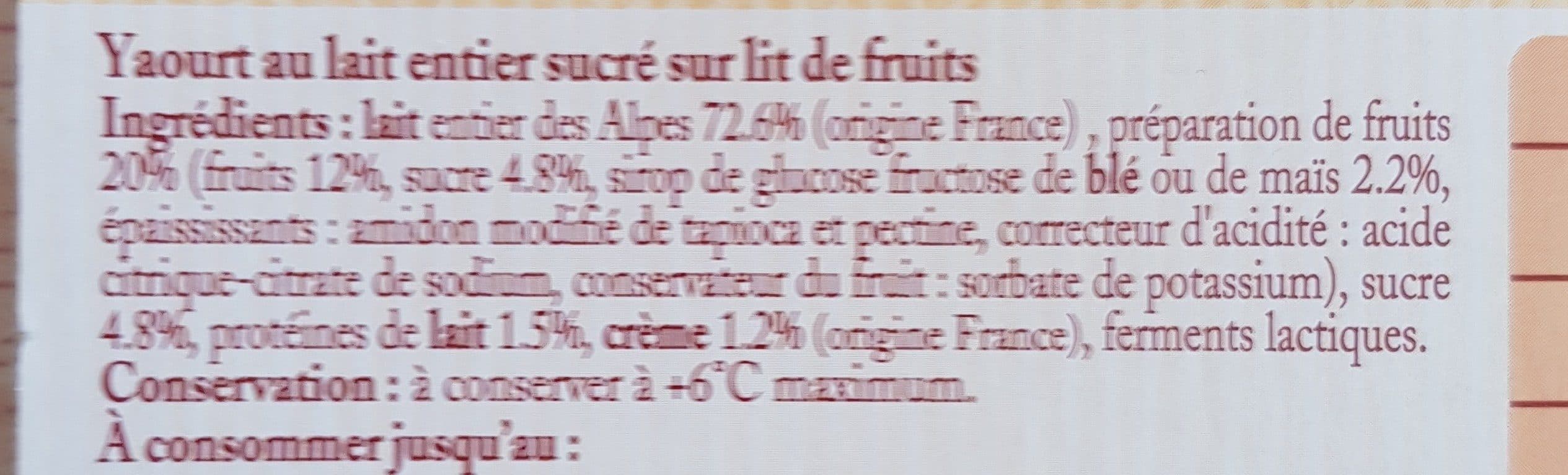 Mifroma France S.A.S. Yaourts de Savoie fraise et myrtilles packshot