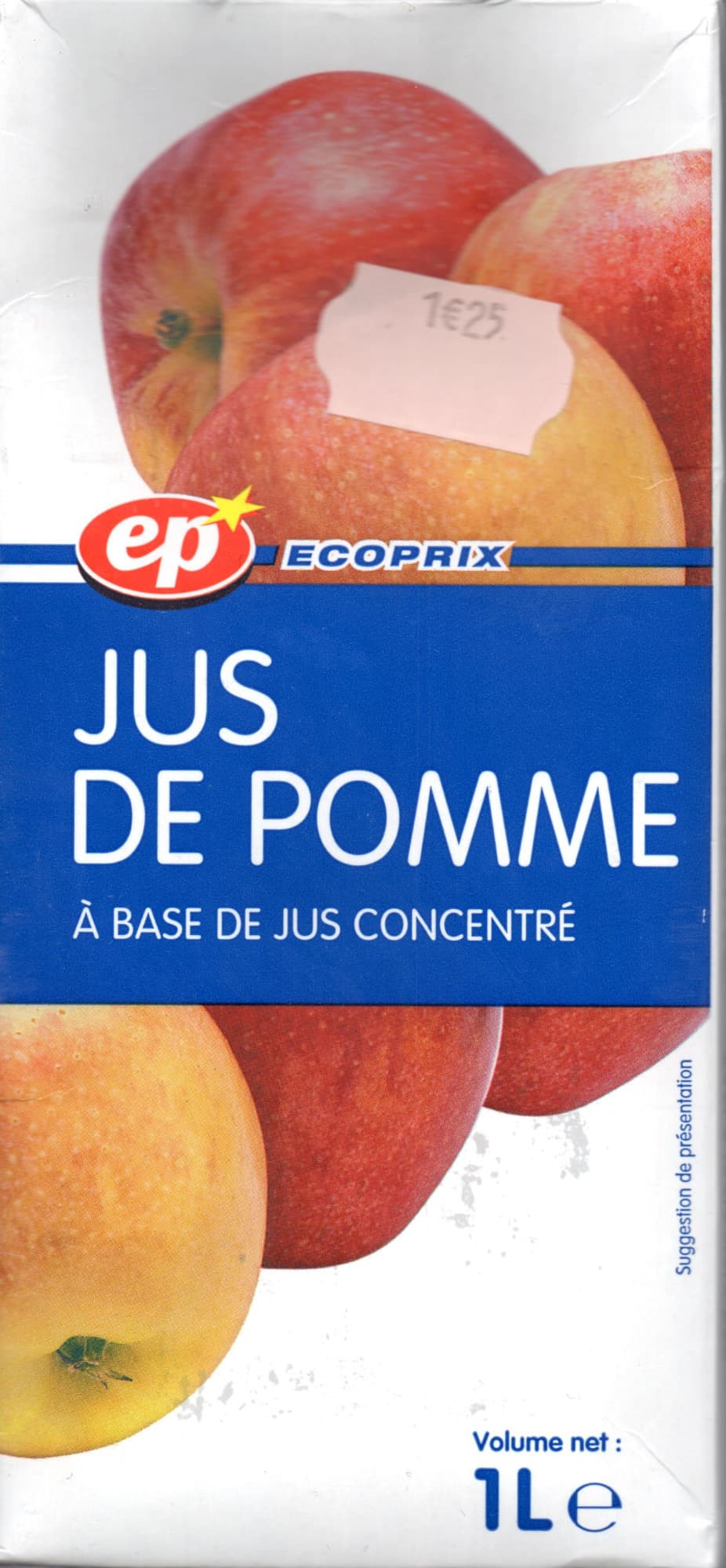 Ecoprix Jus de pomme packshot