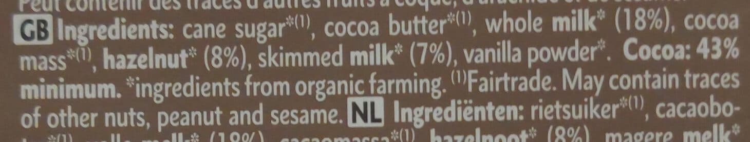 Dardenne Chocolat lait packshot