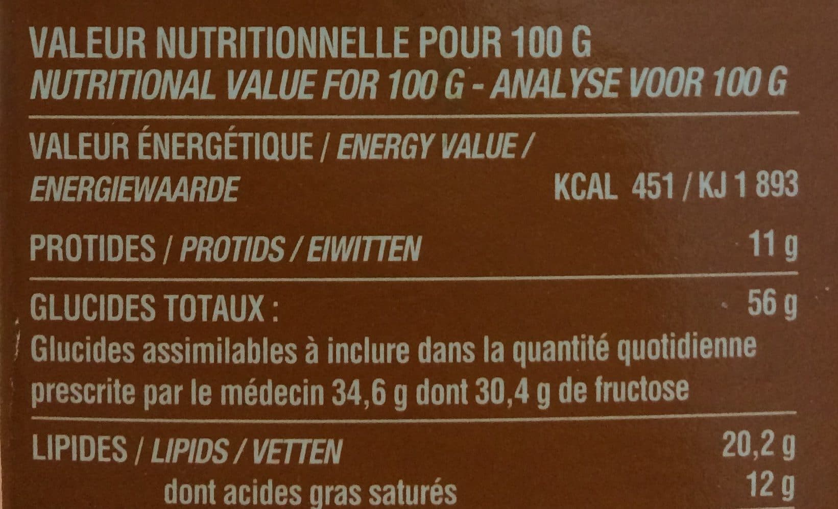 Dardenne Chocolat Artisanal Petit-Déjeuner et Dessert packshot