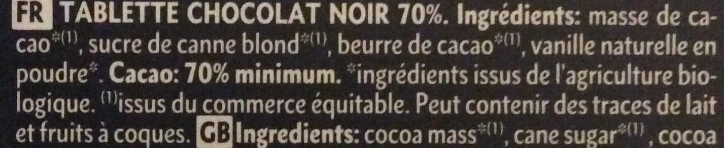 Dardenne Noir 70% L'original packshot
