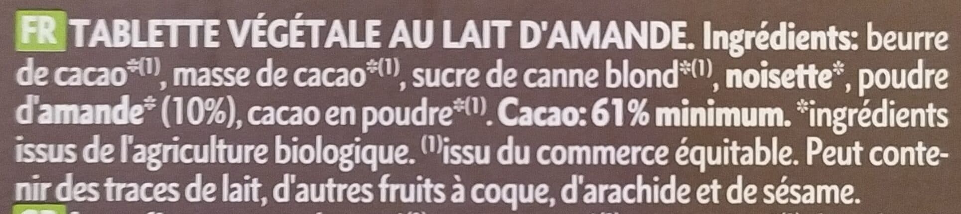 Dardenne Chocolat Lait 100% Vegetal SS Glut packshot