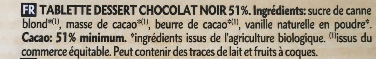 Dardenne Noir 51% à pâtisser packshot