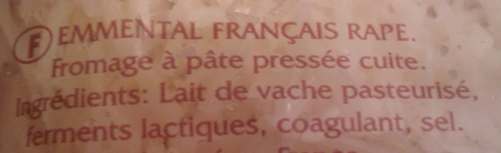 Le Pays Fromager Emmental Français Râpé (29 % MG) packshot