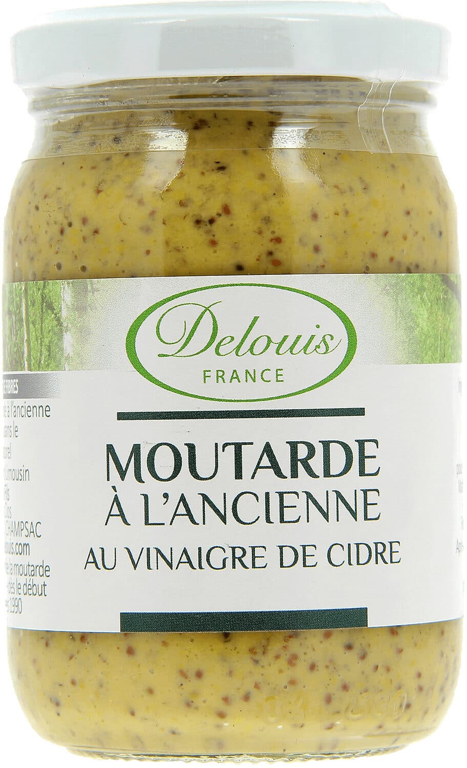 Delouis Moutarde à l'ancienne biologique au vinaigre de cidre packshot