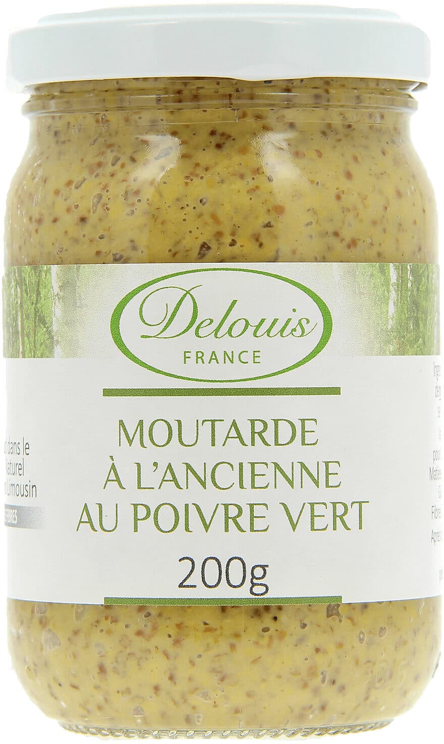Delouis Moutarde Entière Au Poivre Vert packshot