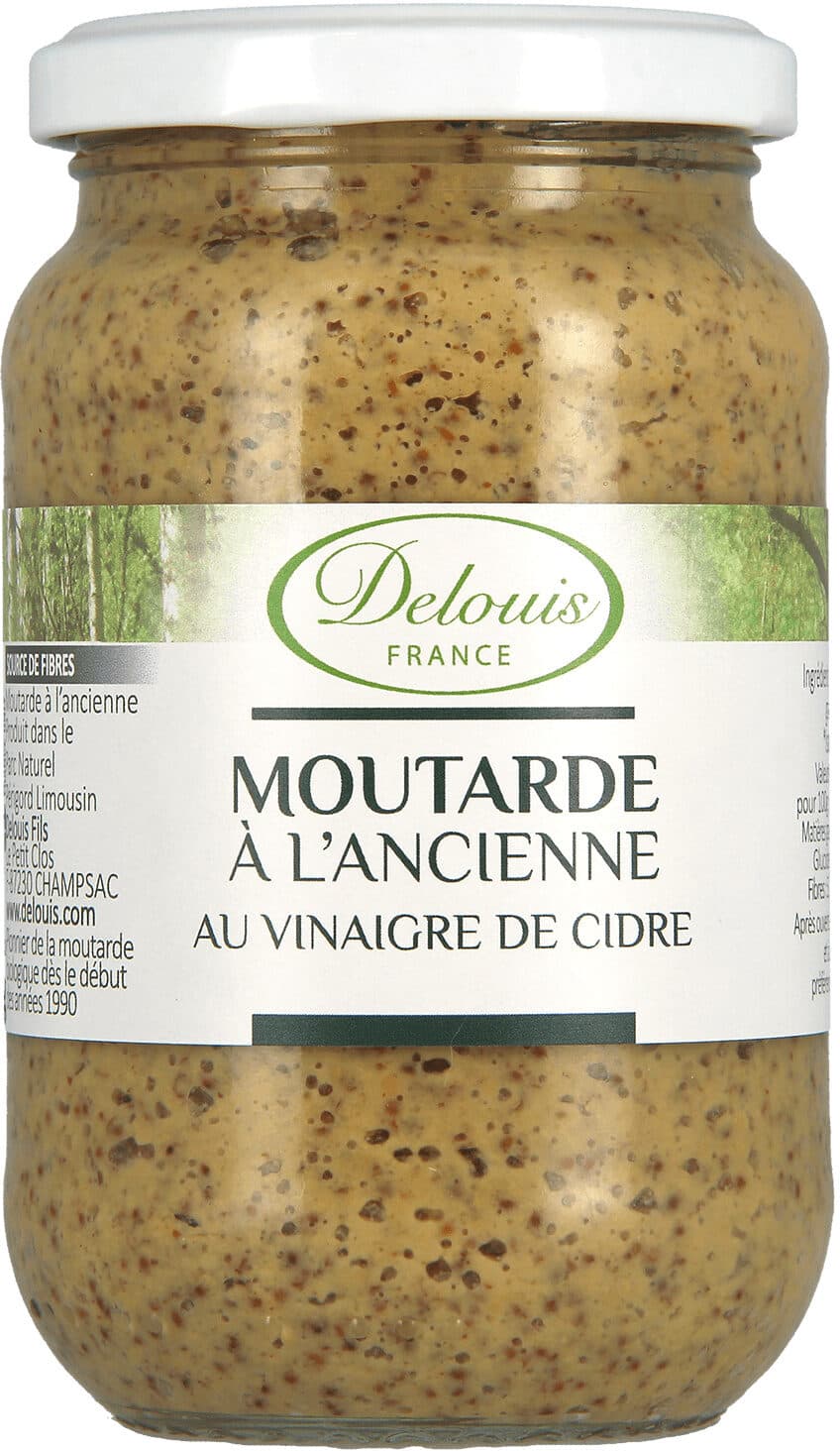 Delouis Moutarde entière au vinaigre de cidre packshot