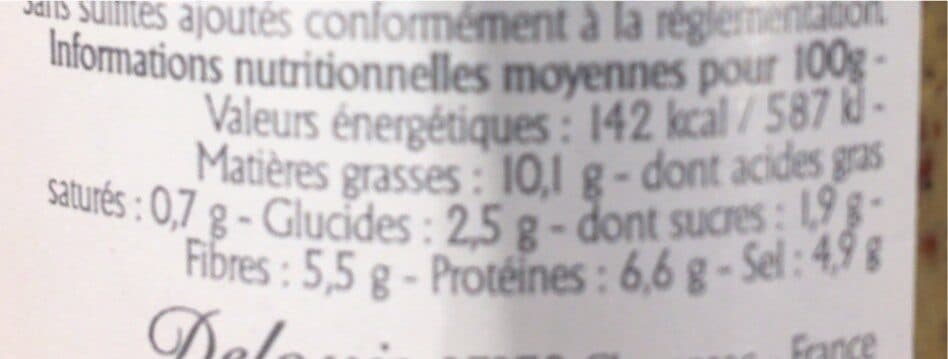 Delouis Moutarde entière au vinaigre de cidre packshot