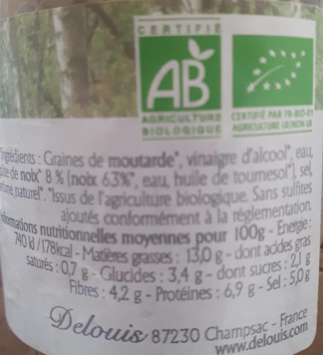Delouis Moutarde Noix packshot