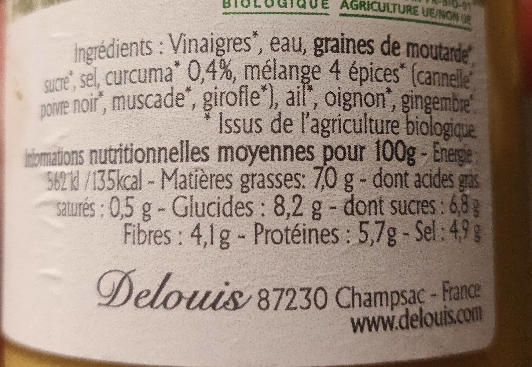 Delouis Moutarde douce aux aromates packshot