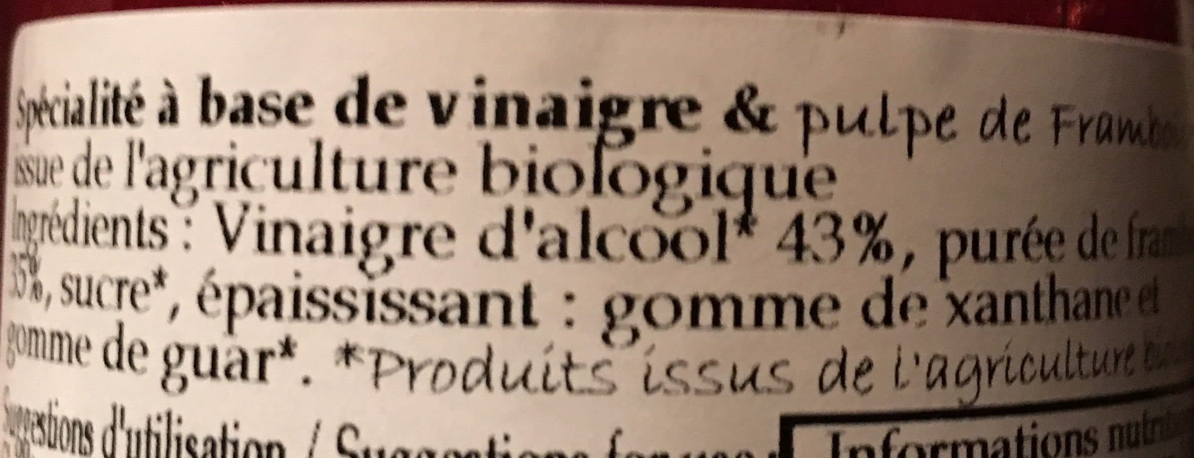 Delouis Vinaigre à la pulpe de framboise packshot