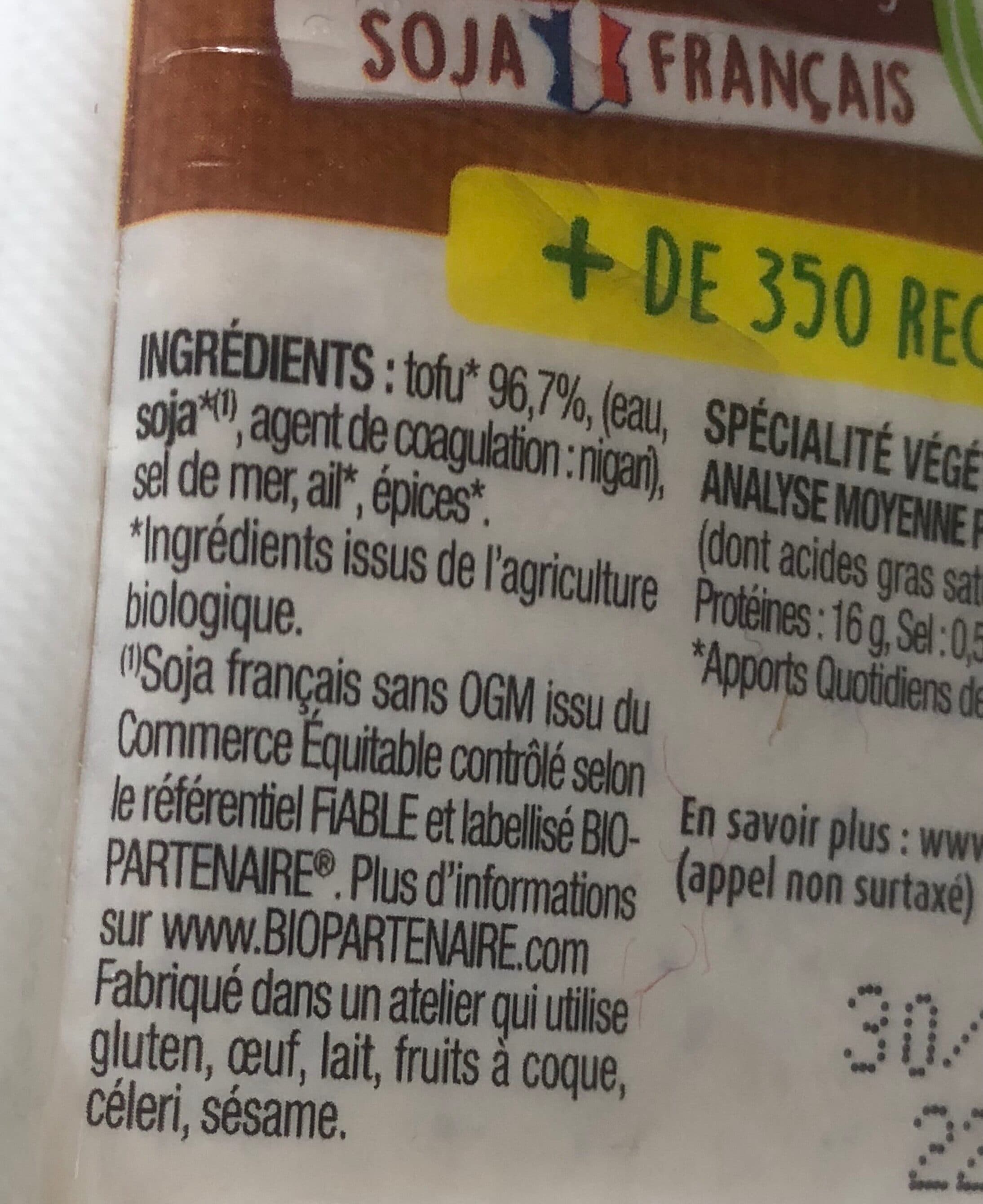 Soy Tofou fumé au bois de hêtre packshot