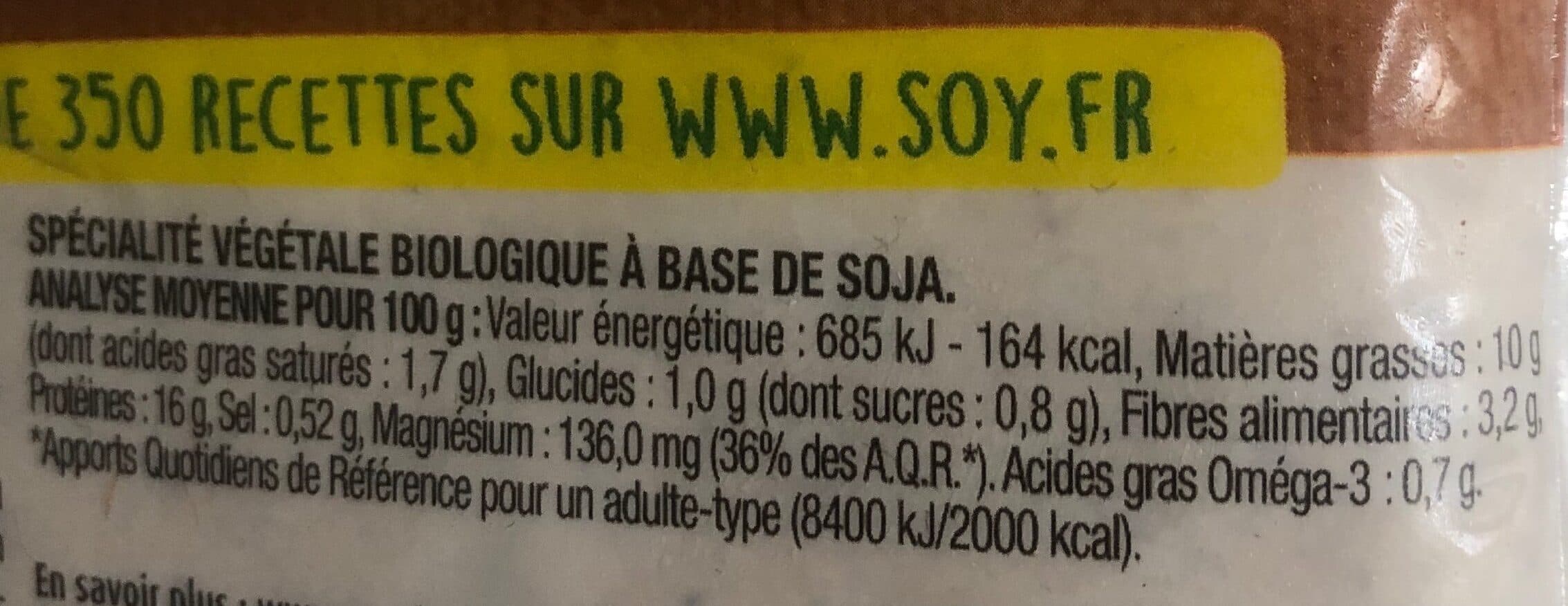 Soy Tofou fumé au bois de hêtre packshot