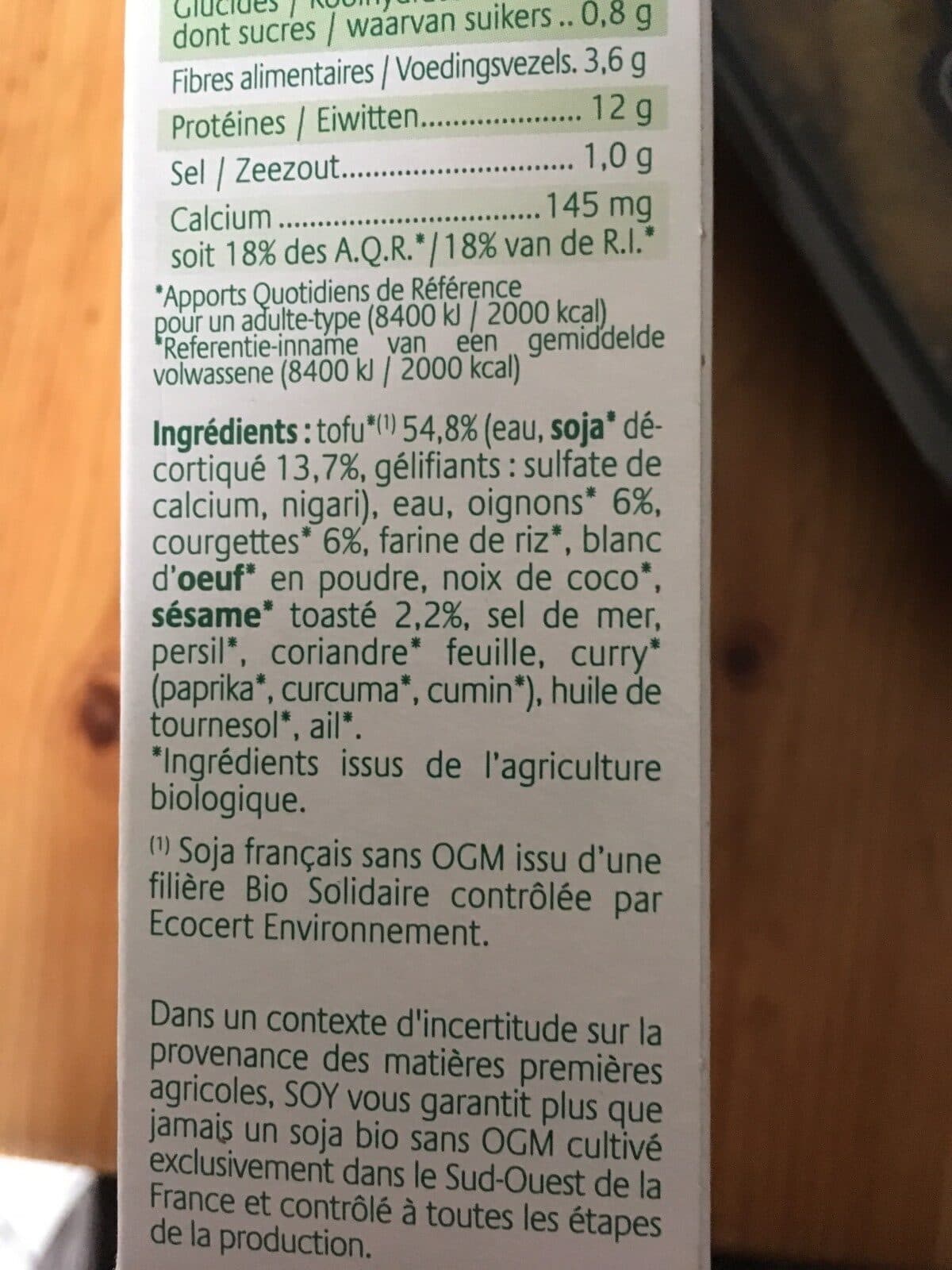 Soy Tofinelle packshot