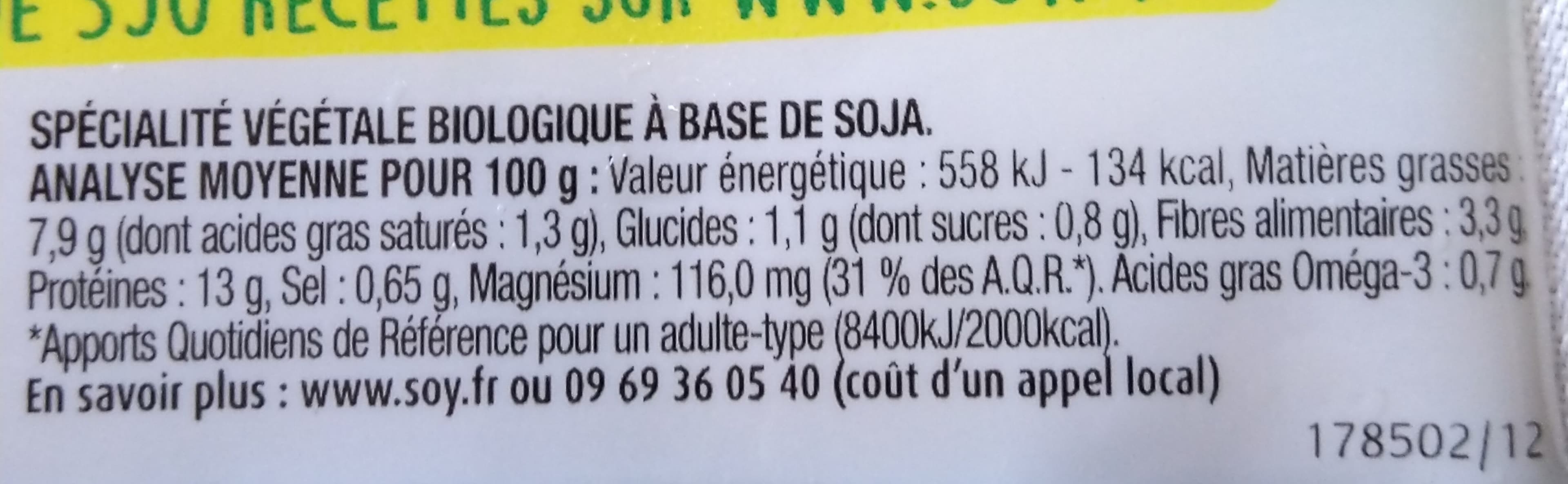 Soy Tofou aux Herbes packshot