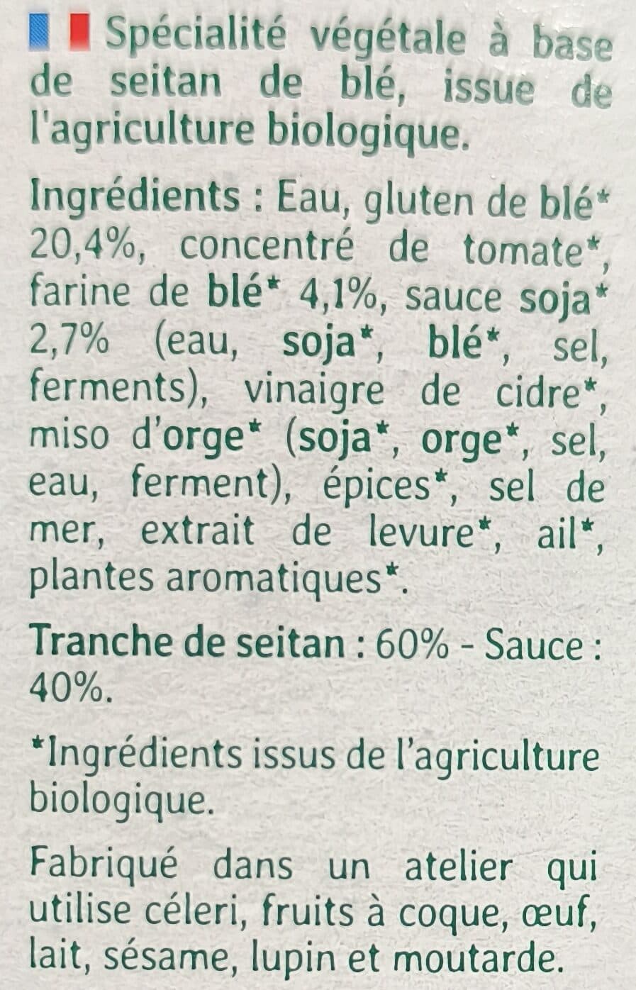 Soy Seitan en tranches packshot
