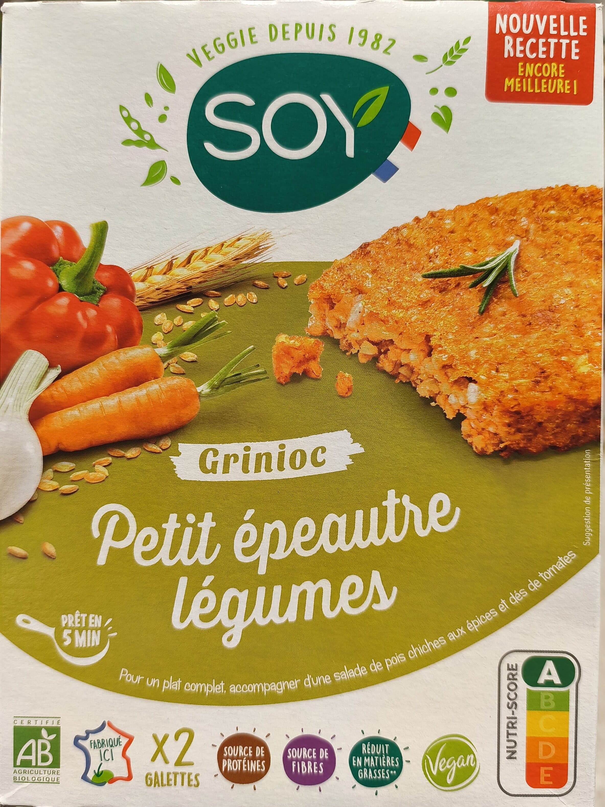 Soy Grinioc petit épeautre et légumes packshot