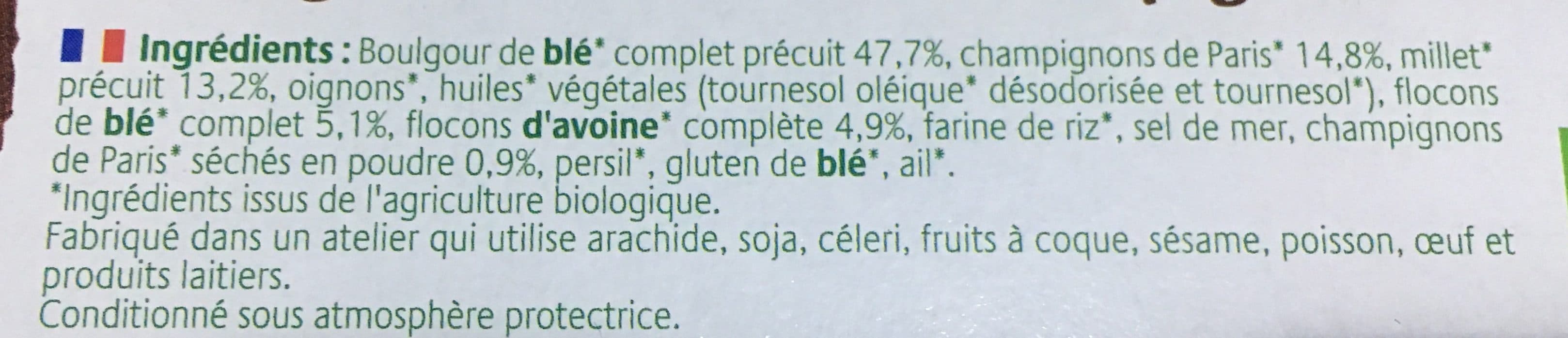 Soy Croc Cereales Au Millet Et Champignons packshot