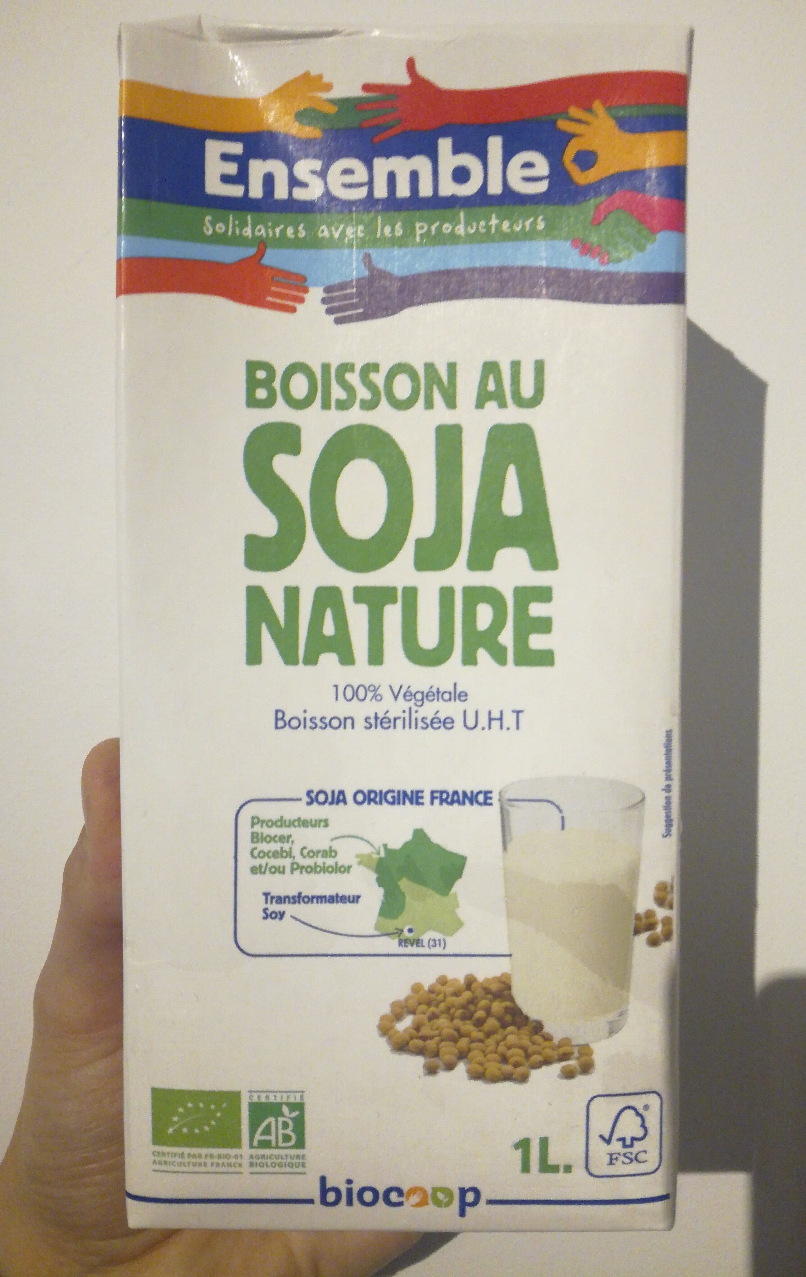 Biocoop Boisson au soja nature Bio packshot