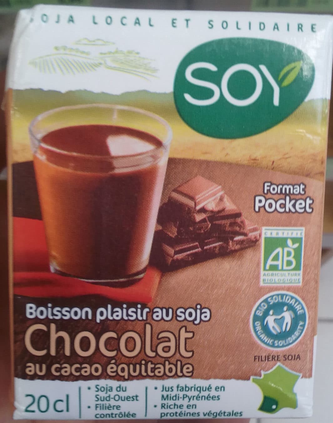 Soy Boisson plaisir au soja chocolat packshot