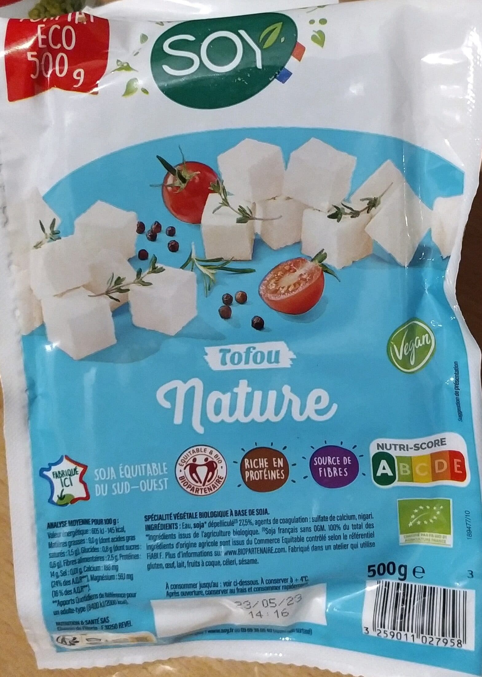 Soy TOFOU Nature packshot