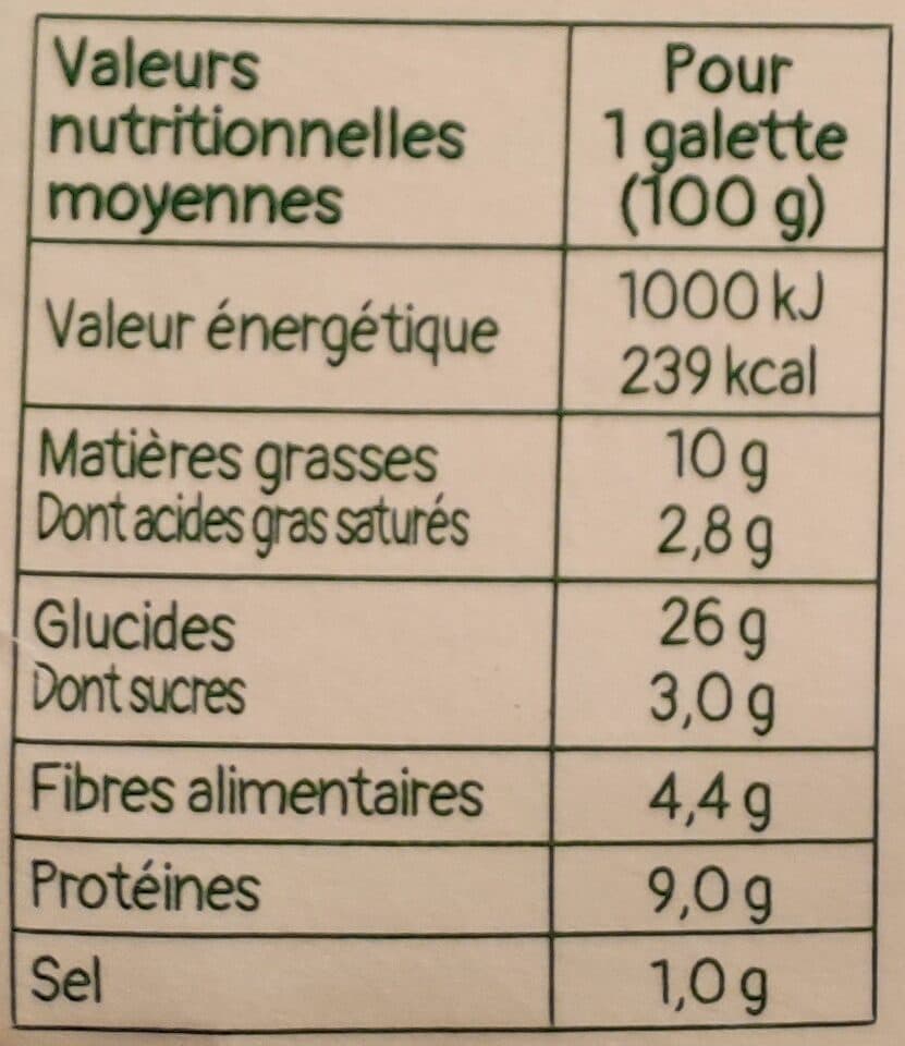 Cereal bio Galettes Céréales Sarrasin Comté BIO packshot
