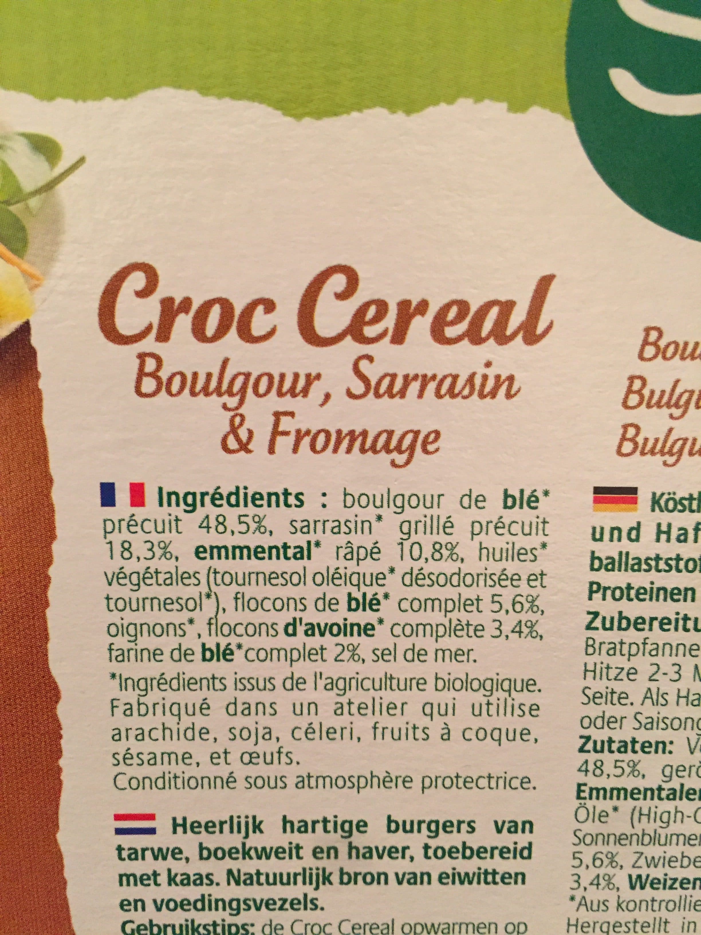 Soy Croc' Cereal Sarrasin Fromage packshot