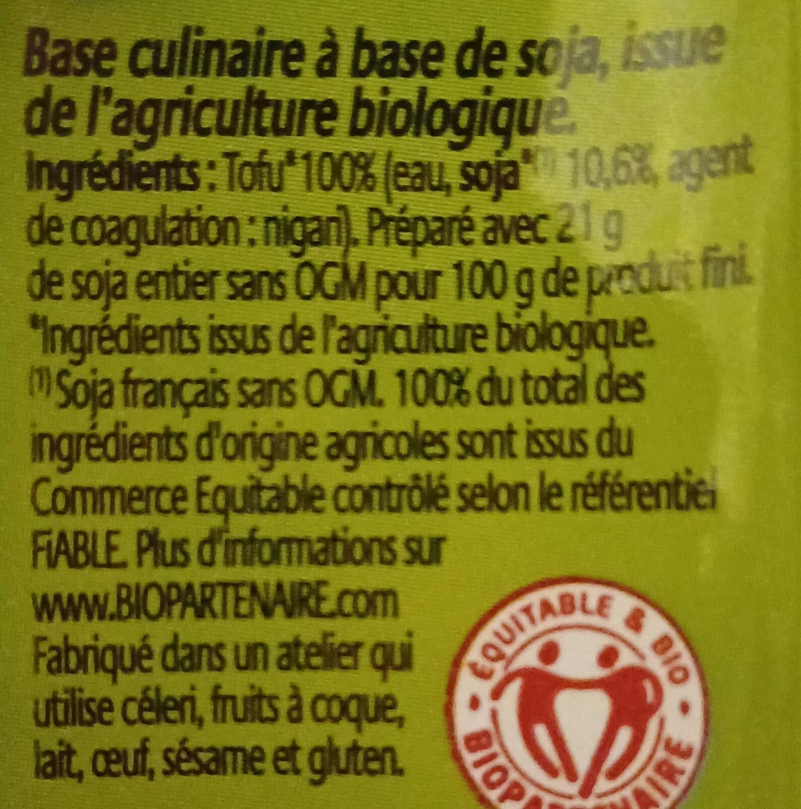Soy Tofu Soyeux packshot