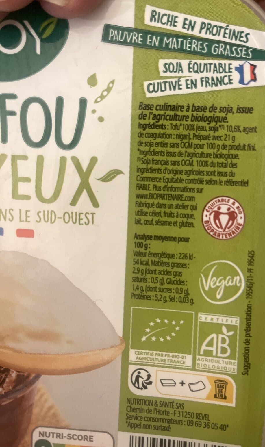 Soy Tofu Soyeux packshot