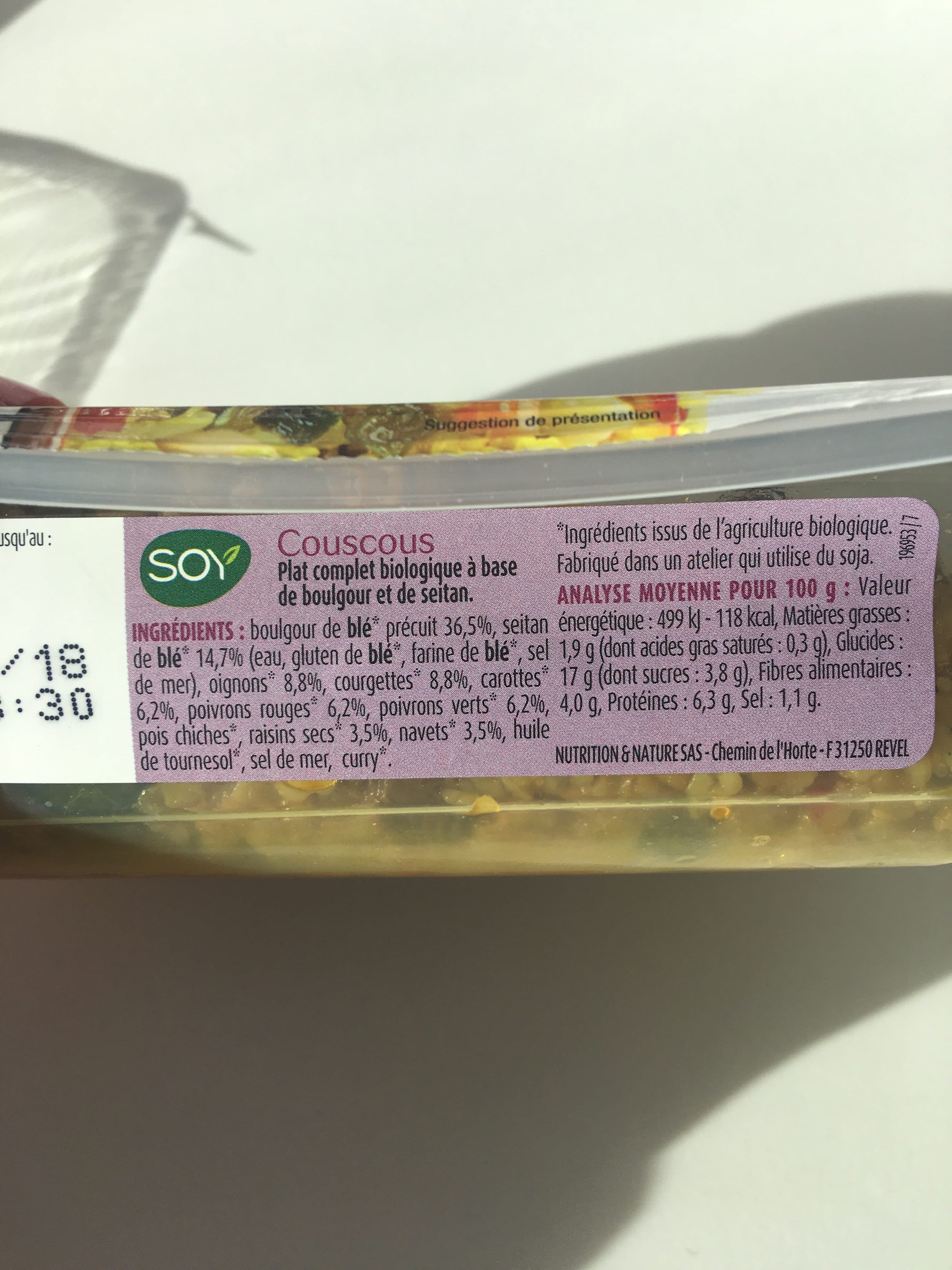 Soy Couscous packshot