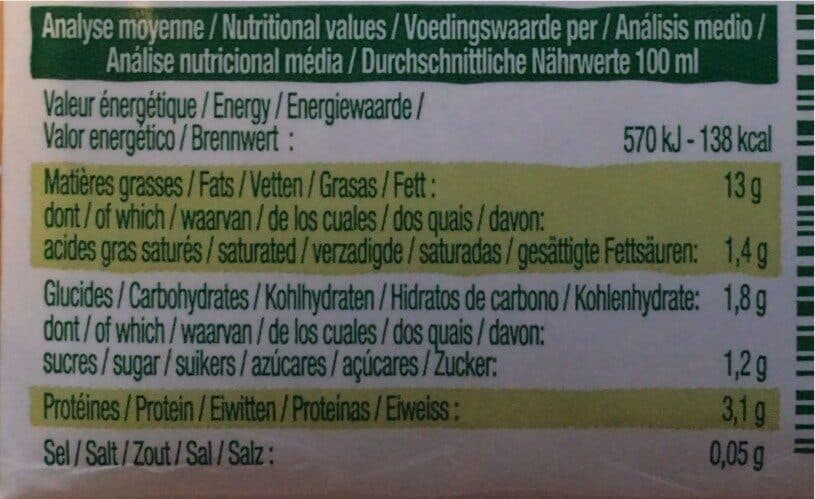 Nutrition & Nature Soya cuisine packshot
