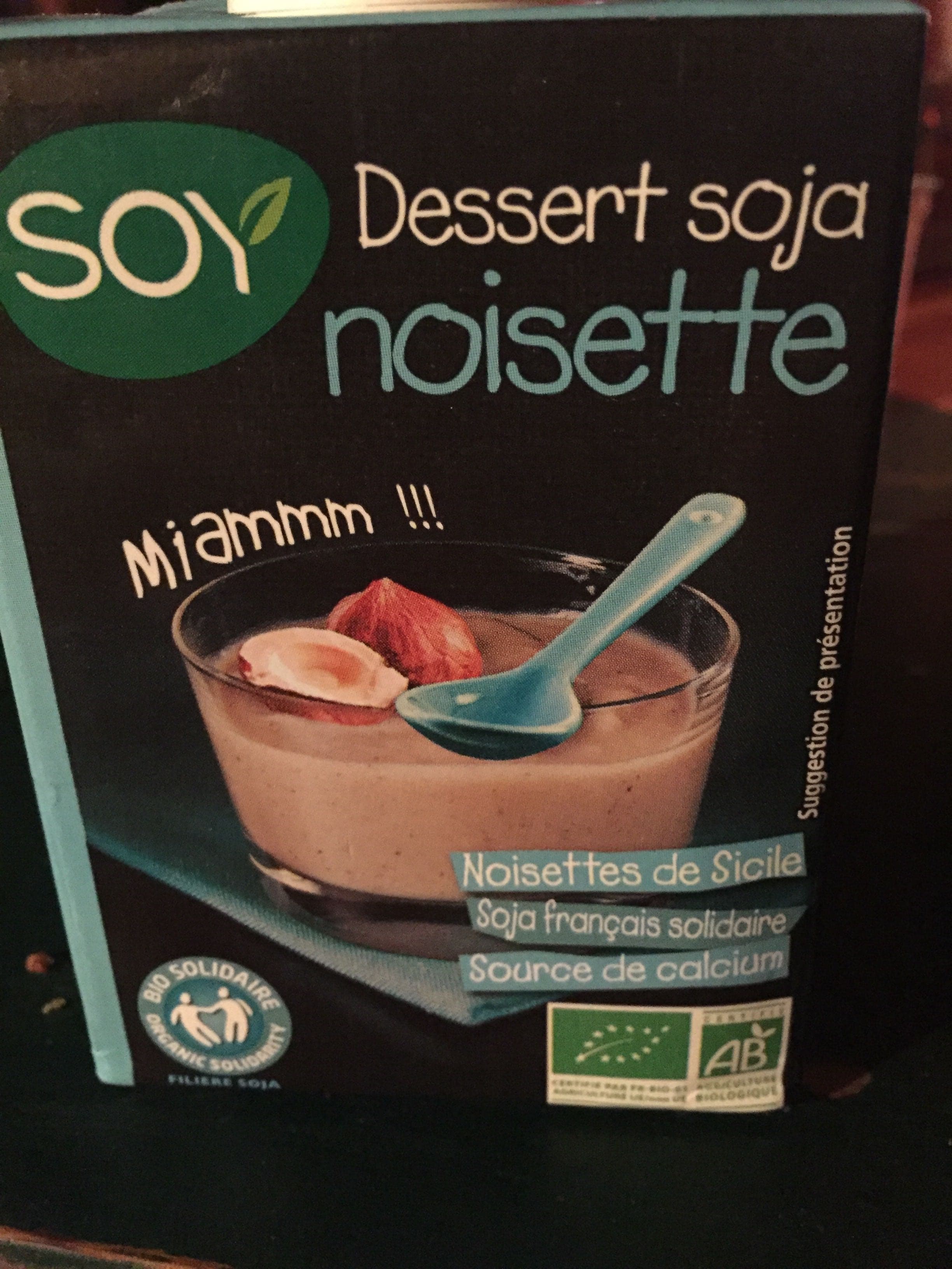 Soy Dessert soja nisette packshot