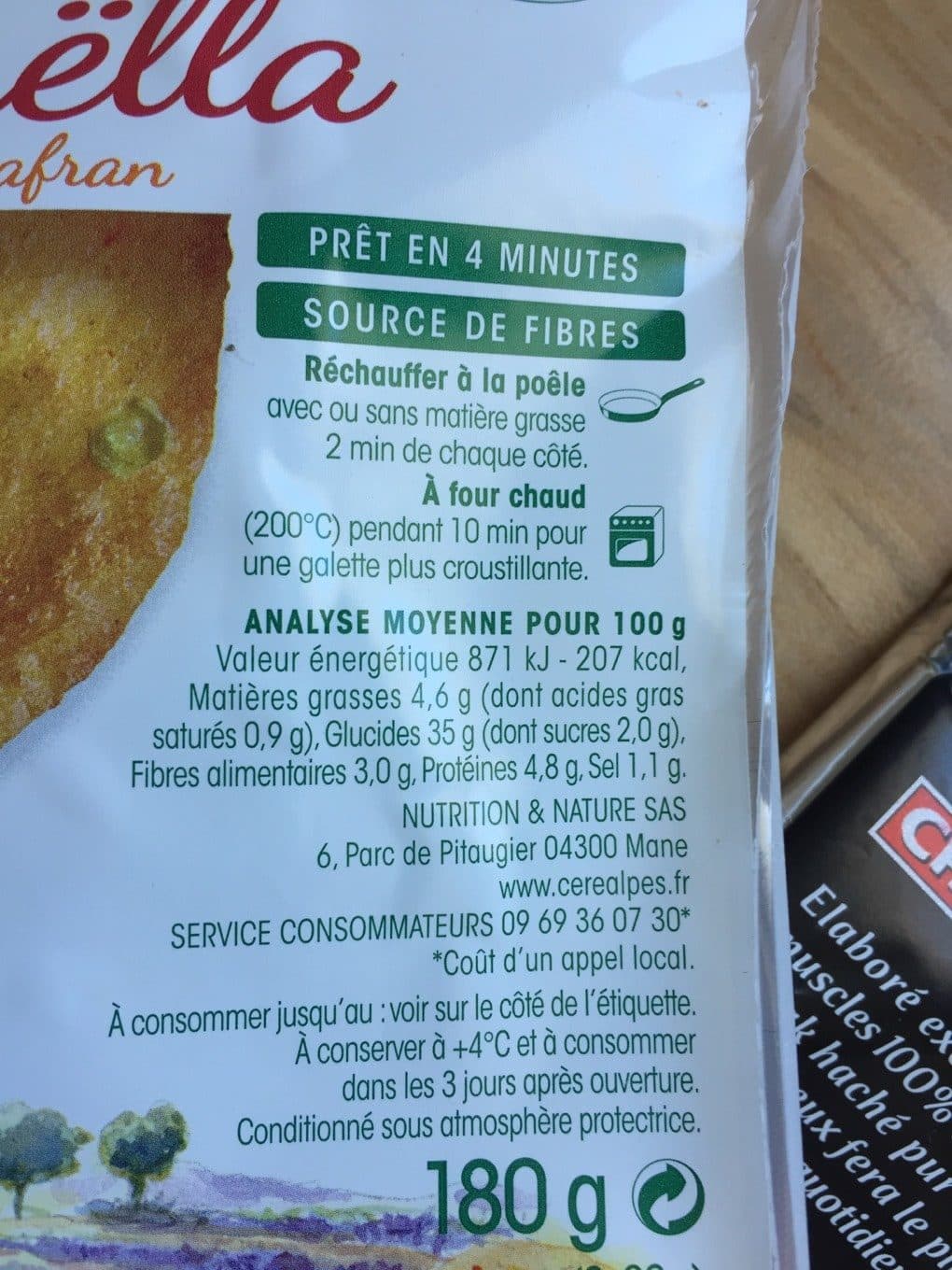 Céréalpes Galette Riz Safran packshot