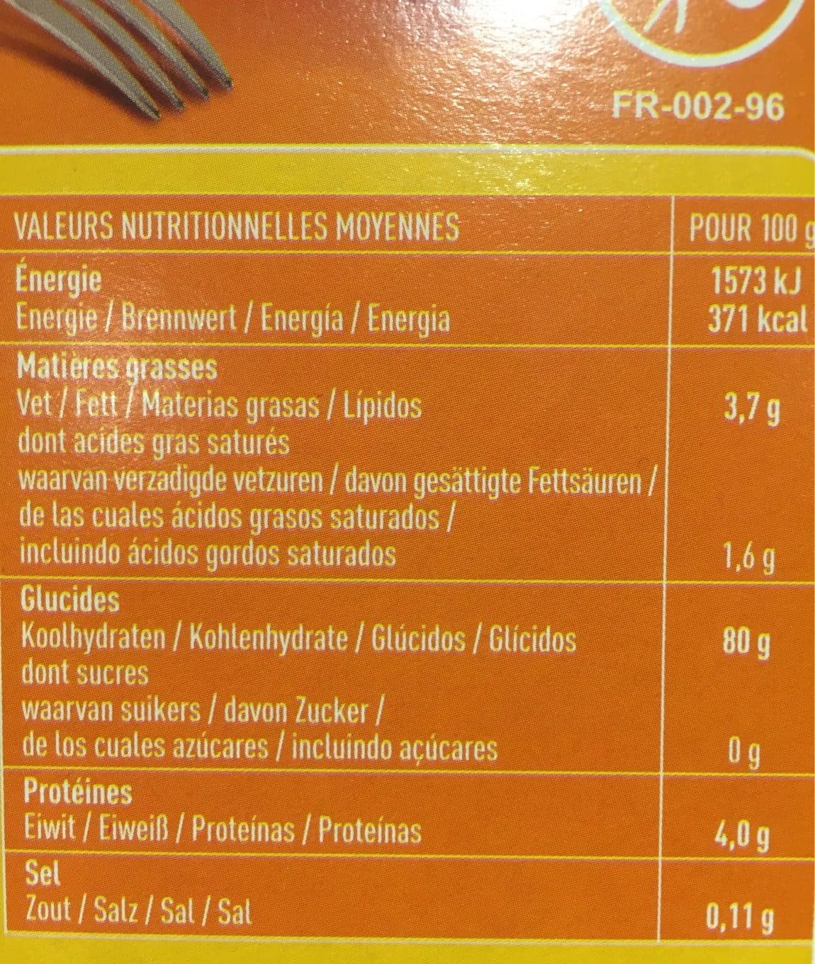 Valpiform Tagliatelles Aux Oeufs Sans Gluten packshot