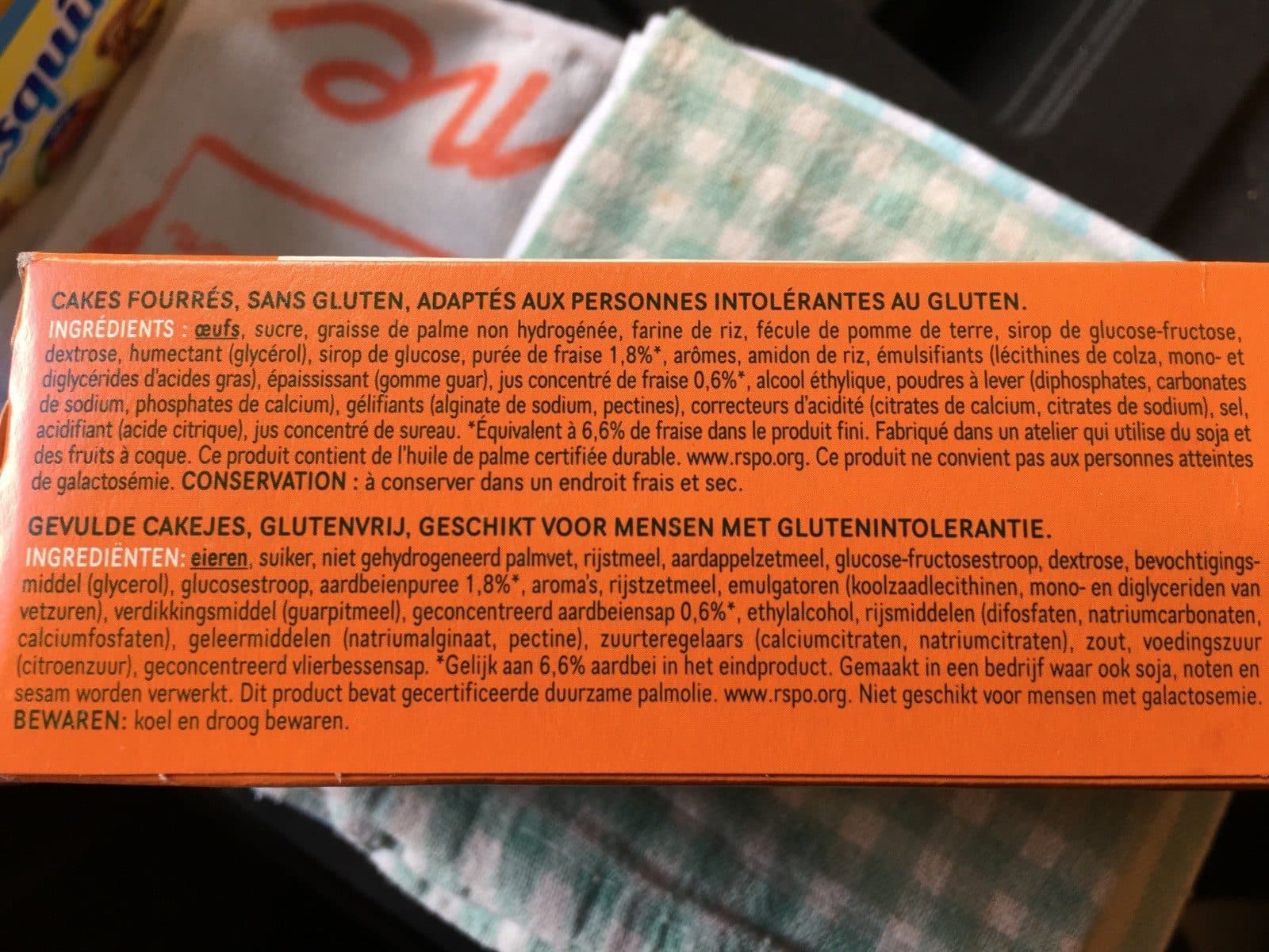 Valpiform MINI FOURRES FRAISE SANS LACTOSE SANS GLUTEN packshot